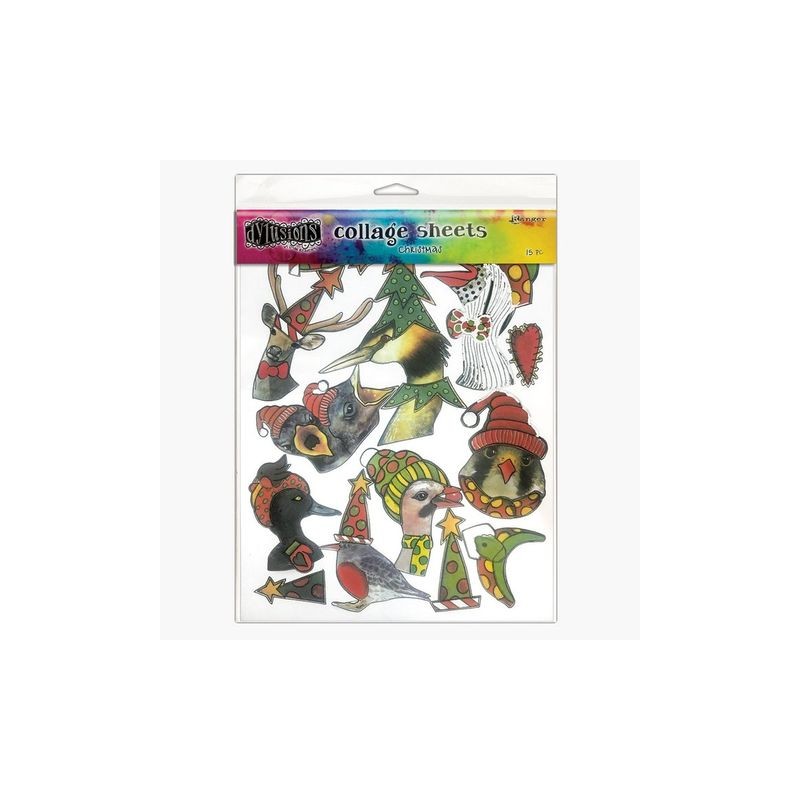 Ranger Dylusions Collage Sheet - christmas