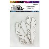 Ranger Dina Wakley MEdia Chipboard Shapes Feathers  Dina Wakley