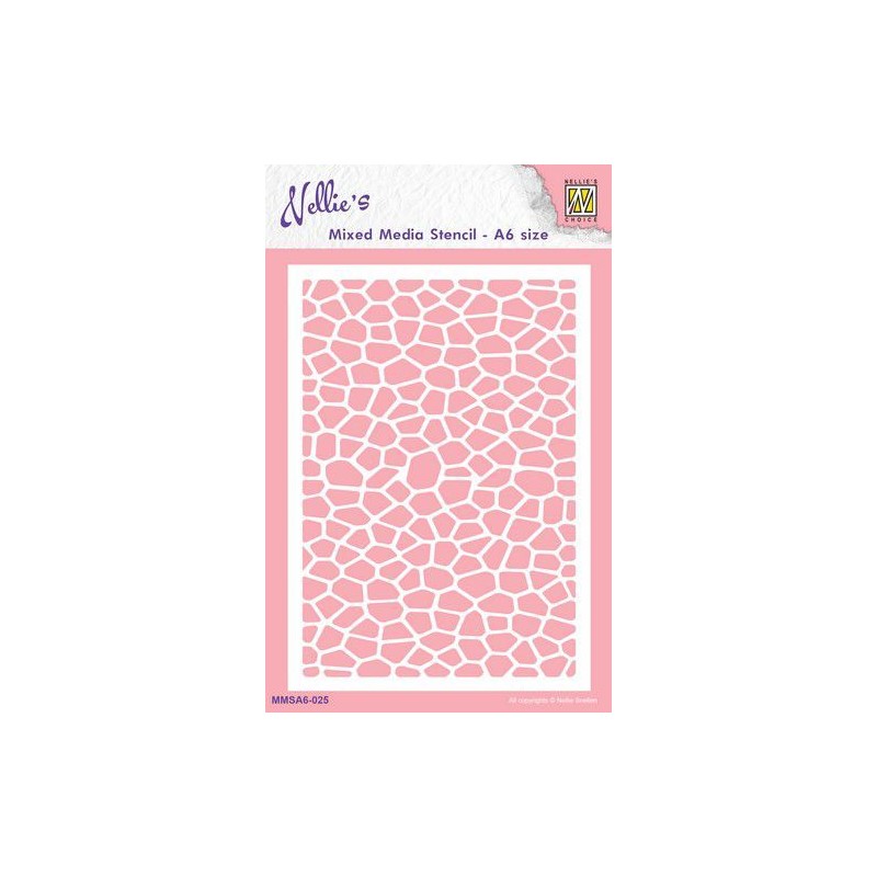 Nellie`s Choice Mixed Media Stencils Stone pavement  105x148mm