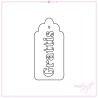 Rox Stamps DIE Grattis Tag