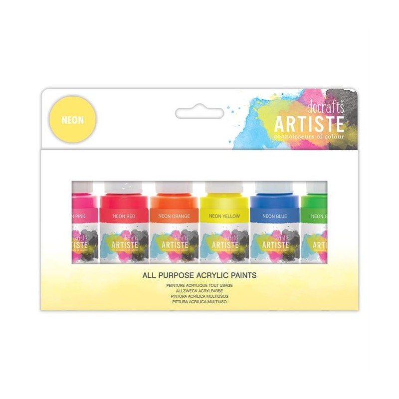 Artiste "Acrylic Pack - Neon" 6st x 59ml