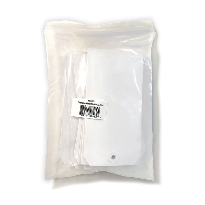 Ranger Dina Wakley Media 8 "White" tags 50pcs