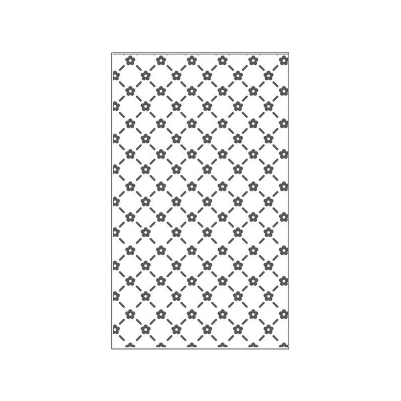 Vaessen Creative Embossing folder MINI Floral lattice stl 7,5x12,6 cm