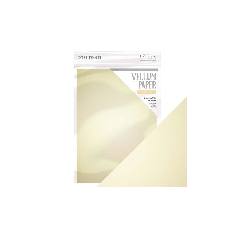 Tonic Studios  Vellum Paper Pearled gold