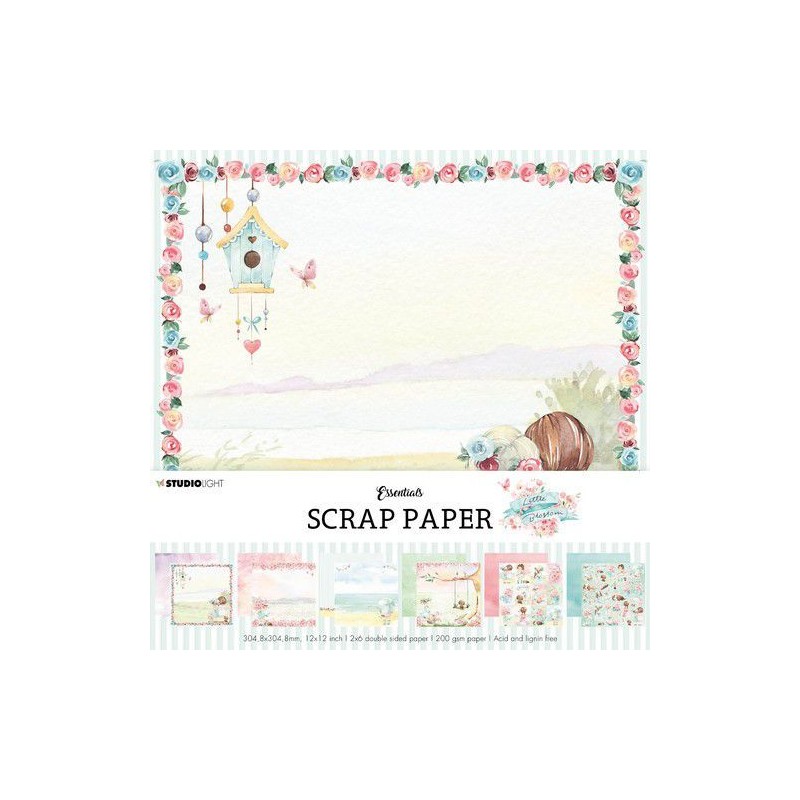 Studio Light Paper set Little Blossom nr.04  304,8x304,8mm