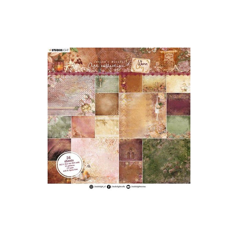 Studio Light Paper Pad Jenines Warm & Cozy Nr.017  203,2x203,2 mm