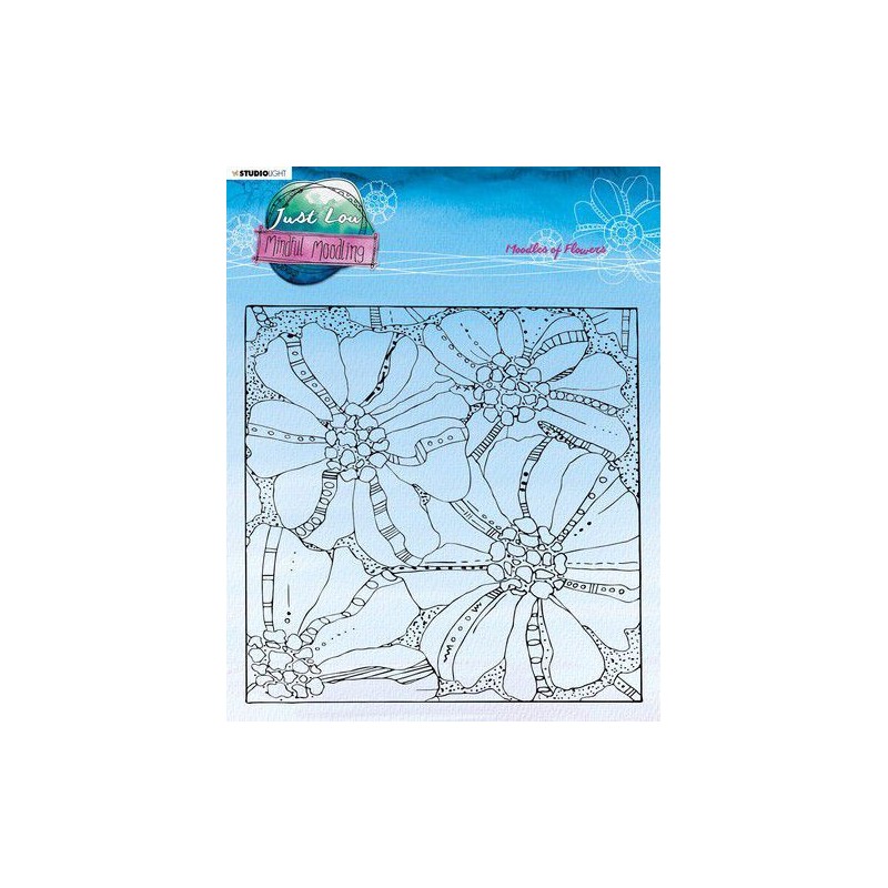 Studio Light Clear Stamp Just Lou Mindful Moodling nr.192  203x203mm