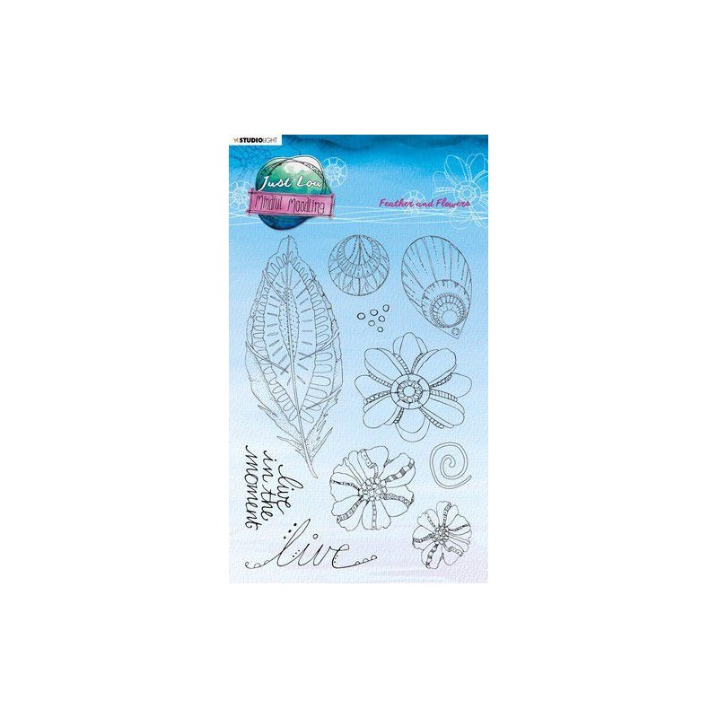 Studio Light Clear Stamp Just Lou Mindful Moodling nr.188  A5