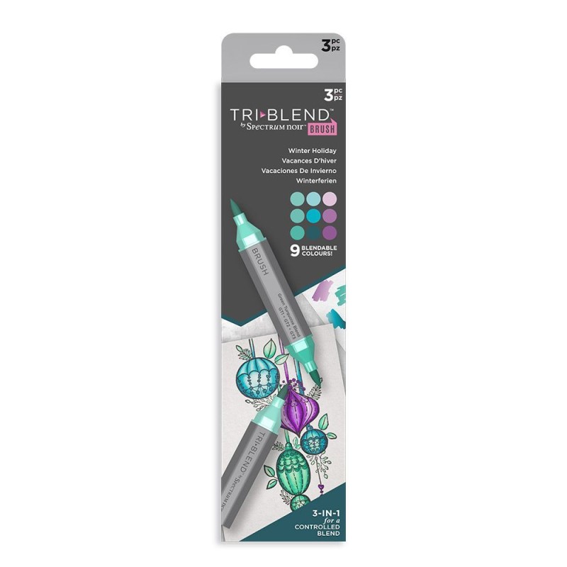 Spectrum Noir TriBlend Brush Marker "Winter Holiday 3pc"