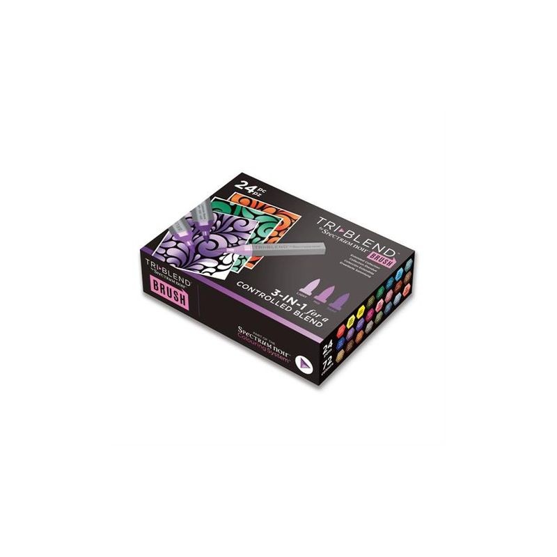 Spectrum Noir TriBlend Brush Marker "Extended Collection 24pcs"