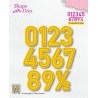 Nellies Choice Shape Die - Numbers Large  16x24mm