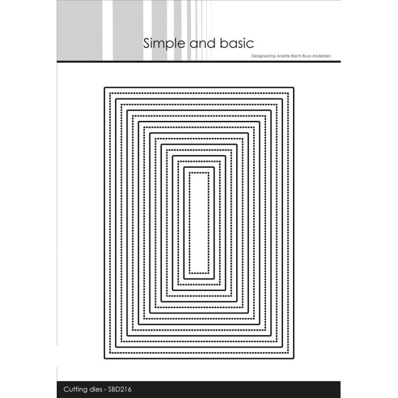 Simple and Basic die "Single Pierced - Rectangle"