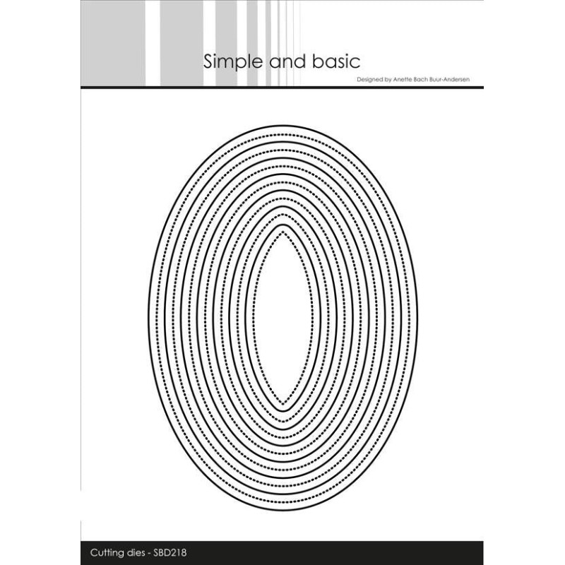 Simple and Basic die "Single Pierced - Oval"