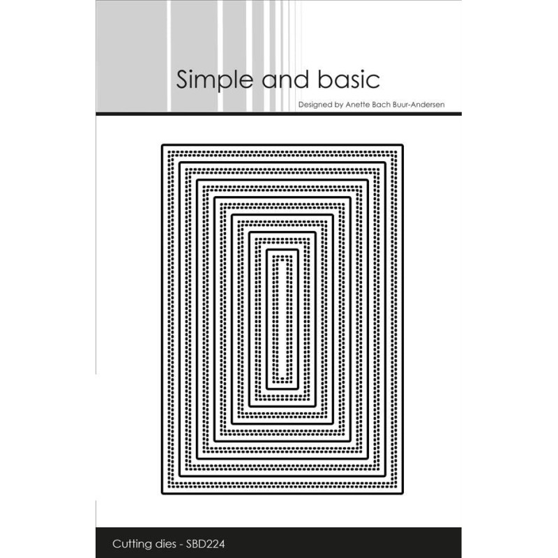 Simple and Basic die "Double Pierced - A7 Rectangle"