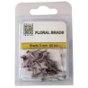 Nellie`s Choice Glitter brads Gold 40 PC 3mm