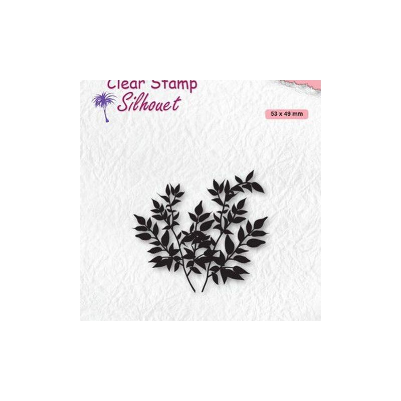 Nellie`s Choice Clearstempel - Silhouette - Crowns of tree 3  53x49mm