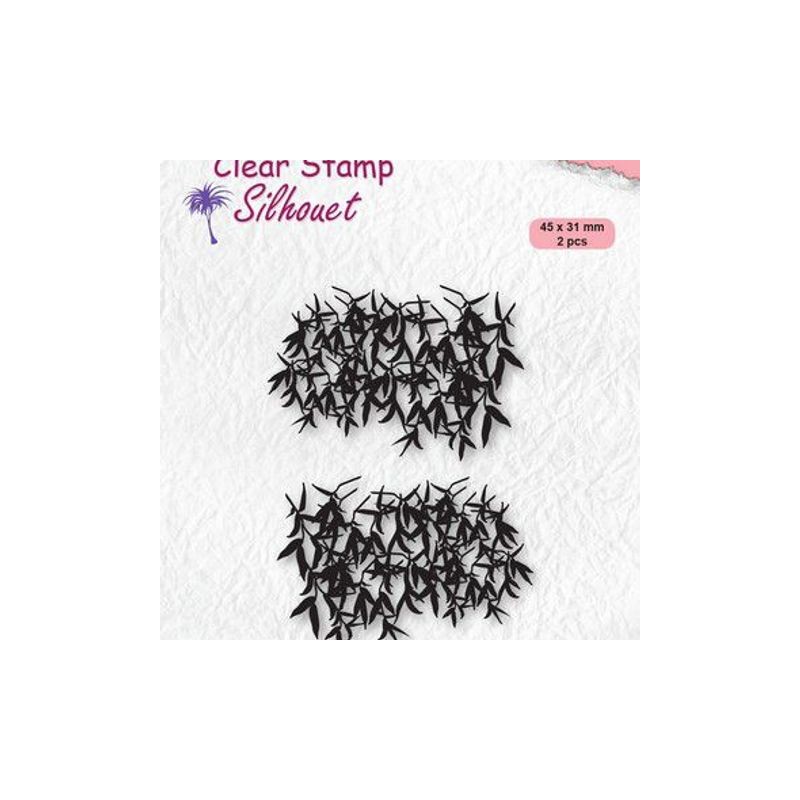 Nellie`s Choice Clearstempel - Silhouette - Crowns of tree 1  45x31mm