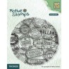 Nellie`s Choice Clearstamp - Texture - Postmarks  80x80mm
