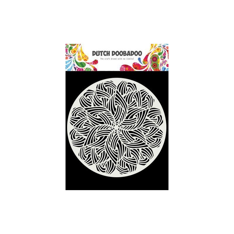 Dutch Doobadoo Mask Art Mandala Round 1  150x150mm