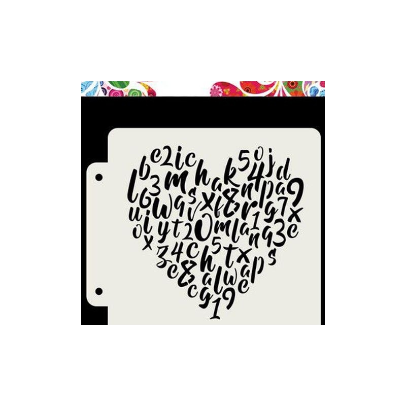 Dutch Doobadoo Dutch Mask Alphabet heart163x148