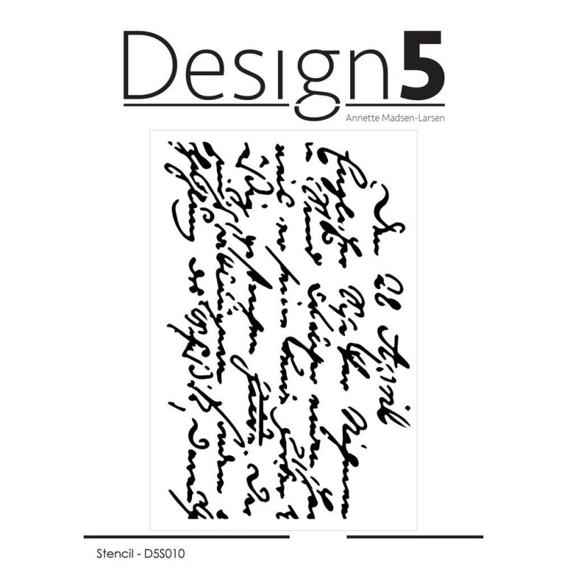 Design5 Stencil "Script"