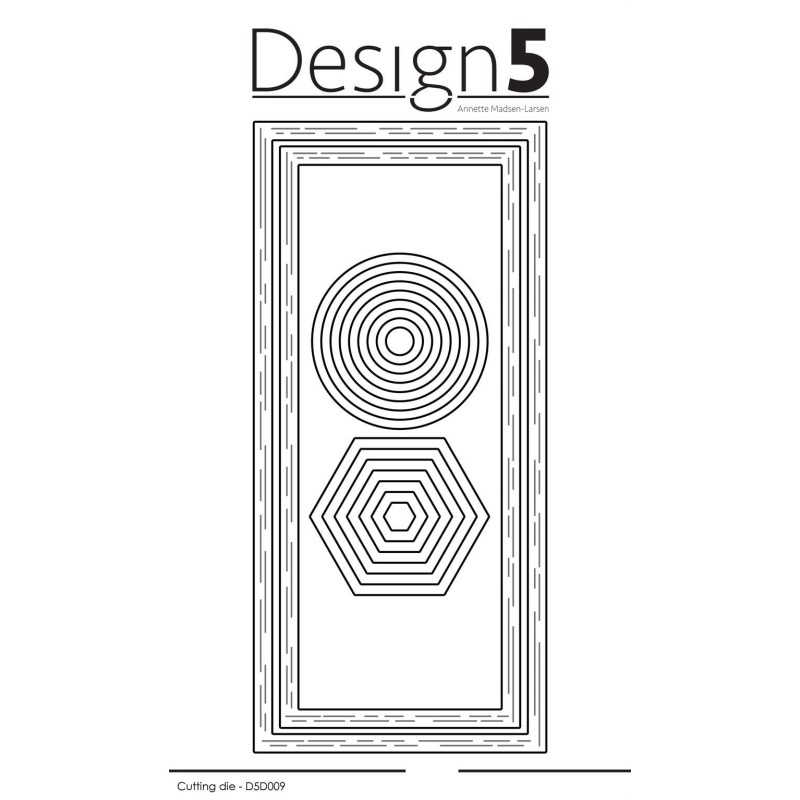 Design5 dies "Slimcard Frames - Circles - Hexagon"