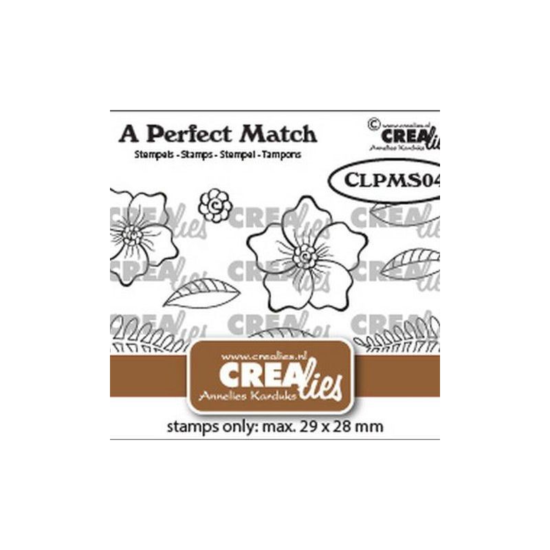 Crealies A perfect match stamps Flowers bouquet B  29x28mm