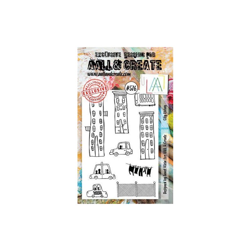 AALL & Create Stamp City Living  15x10cm