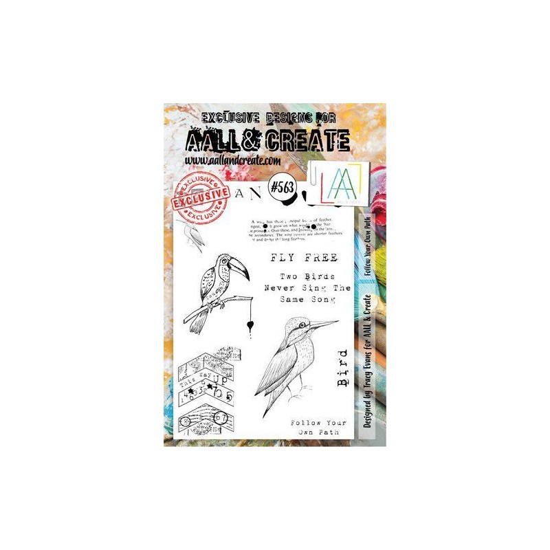 AALL & Create Stamp Follow Your Own Path  14,6x20 cm  nr.563 Tracy Evans