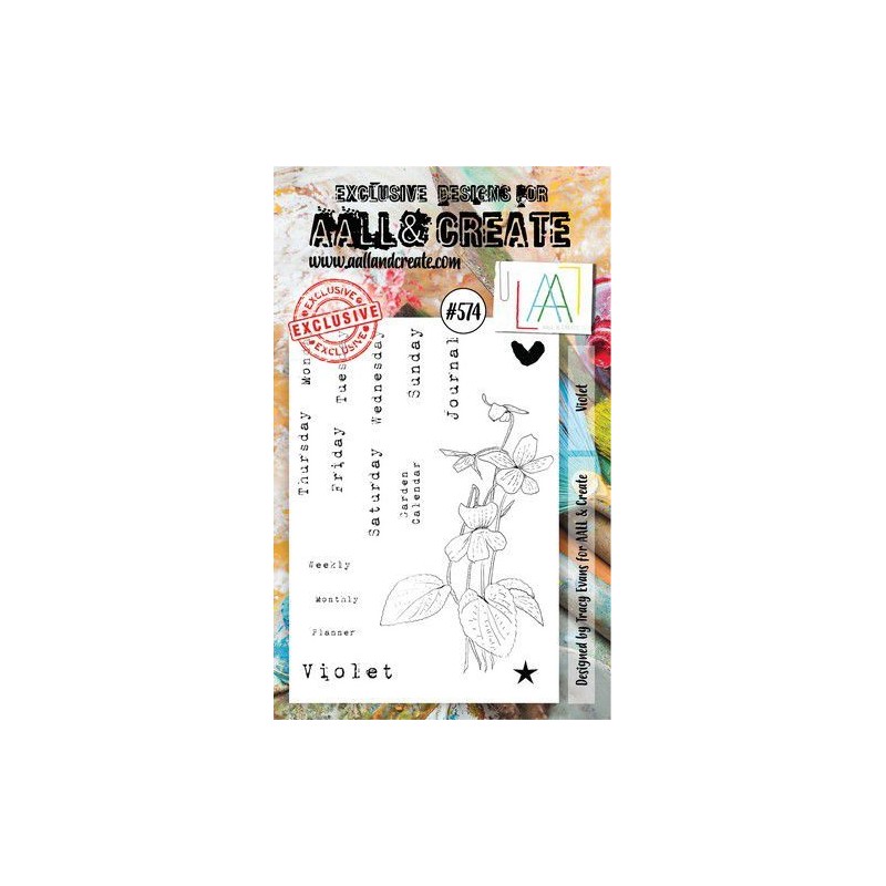 AALL & Create Stamp Violet  15x10cm  nr.574 Tracy Evans
