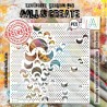 AALL & Create Stencil Lotza Crescentz  15x15cm nr.123 Autour de Mwa