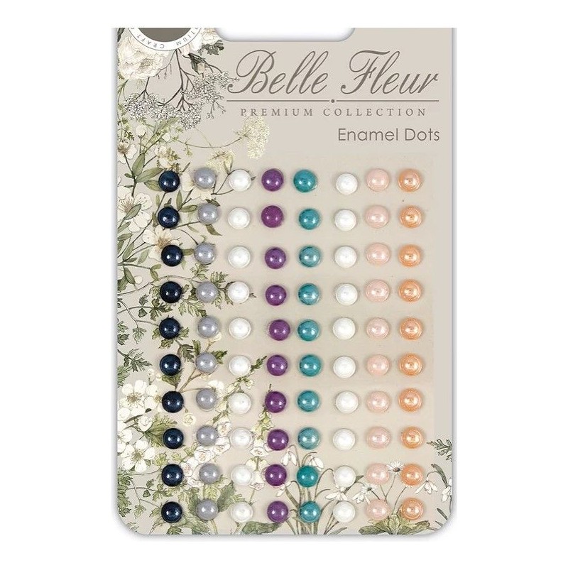 Craft Consortium Belle Fleur - Adhesive Enamel Dots