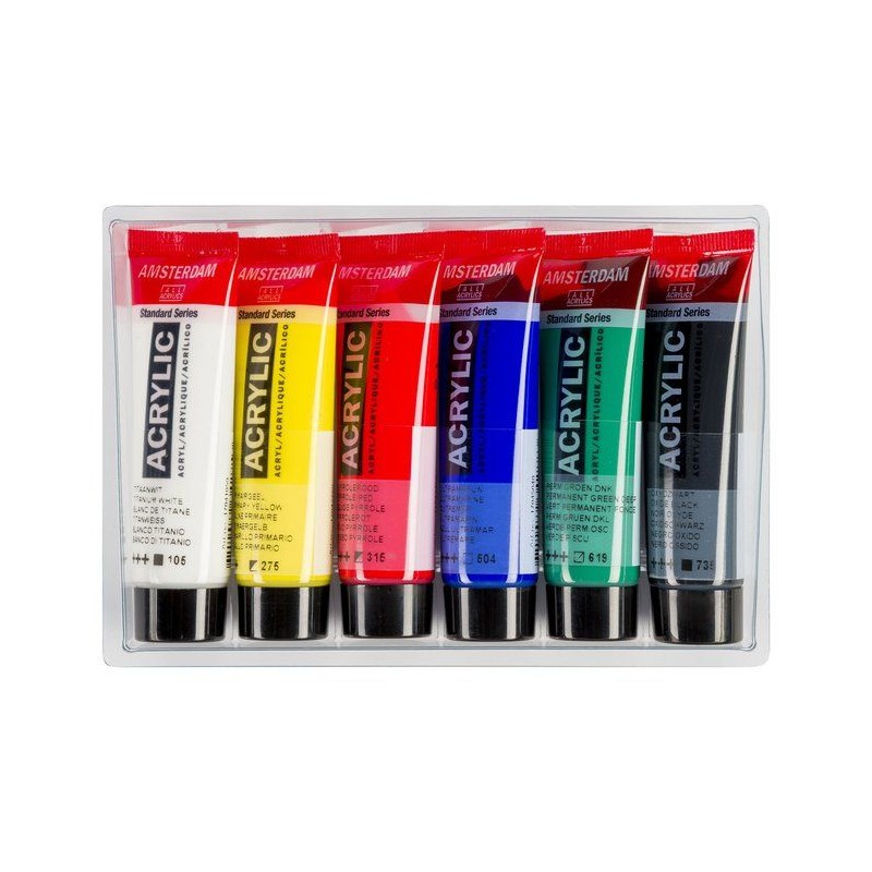 Amsterdam Standard Series Acrylics General Selection Set 6x20ml 17820406