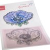 Marianne D Clear Stamp & Die set Tinys Flower - Anemone 120x205mm