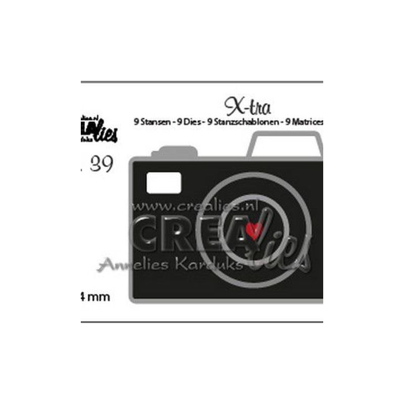 Crealies X-tra no. 39 Camera Medium  75x54mm