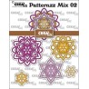 Crealies Patternzz Mix Rosette Flower A  71x73mm