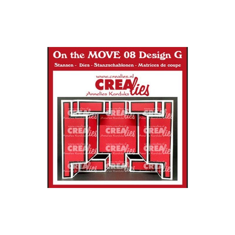 Crealies On The MOVE Design G  13,5x27cm