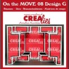 Crealies On The MOVE Design G  13,5x27cm