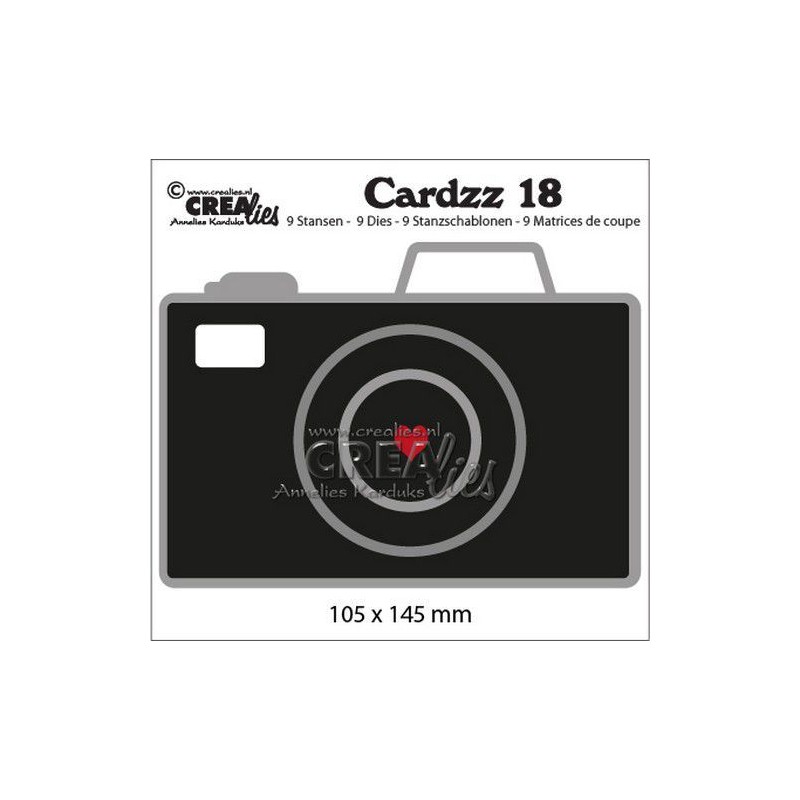 Crealies Cardzz no 18 Camera  105x145mm