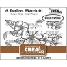 Crealies A perfect match stamps Flowers bouquet A  85x42mm