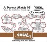 Crealies A perfect match Dies Mix Flowers A  31x32mm