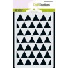 CraftEmotions MM Mix stencil design triangle 60 degrees A6