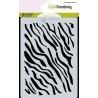 CraftEmotions A6 Mask stencil tiger-zebra print Carla Creaties