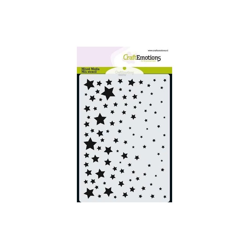 CraftEmotions A6 Mask stencil starry sky