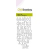 CraftEmotions Die - lowercase alphabet typewriter Card 5x10cm 9mm - 12mm