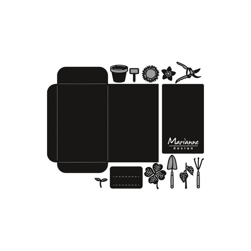 Marianne Design DIES Seed pocket & garden tools 15x17,5 cm