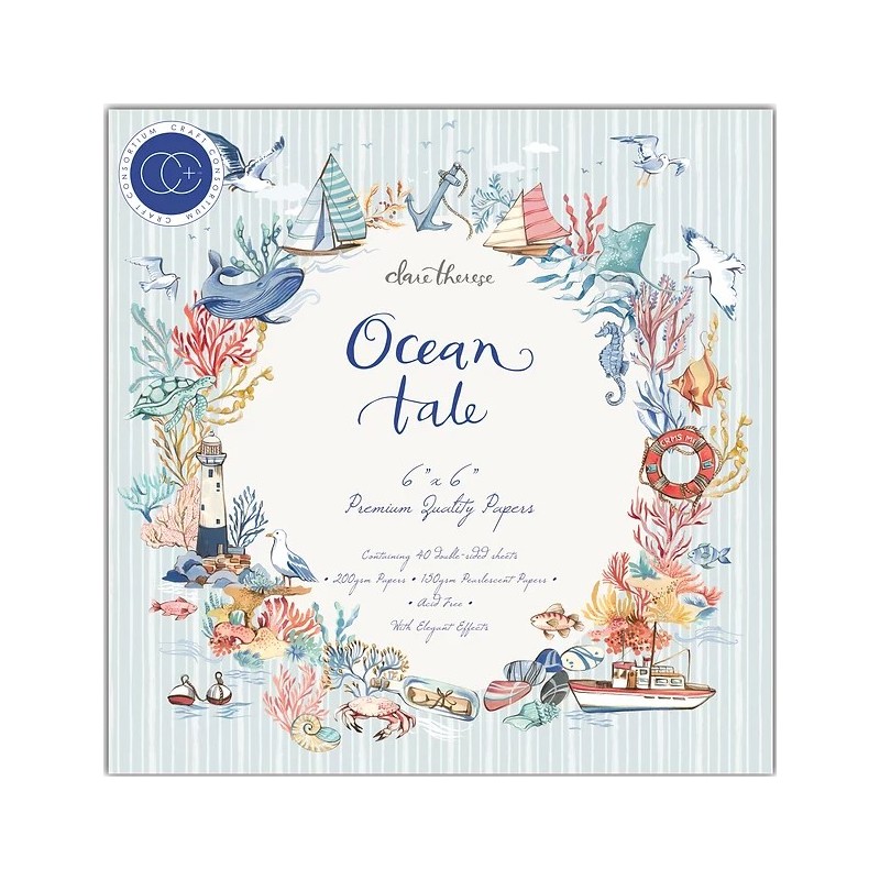 Craft Consortium Ocean Tale - Premium Paper Pad 6x6