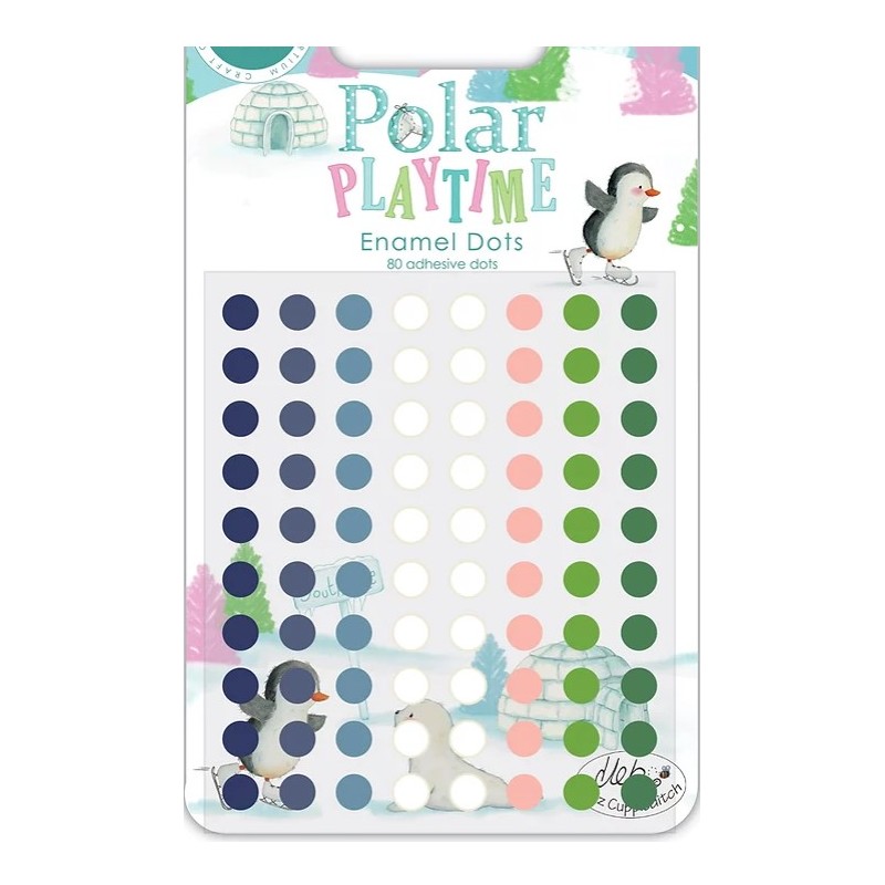 Craft Consortium Polar Playtime - Adhesive Enamel Dots