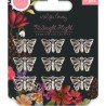 Craft creations Midnight Flight - Metal Charms - Moths butterfly