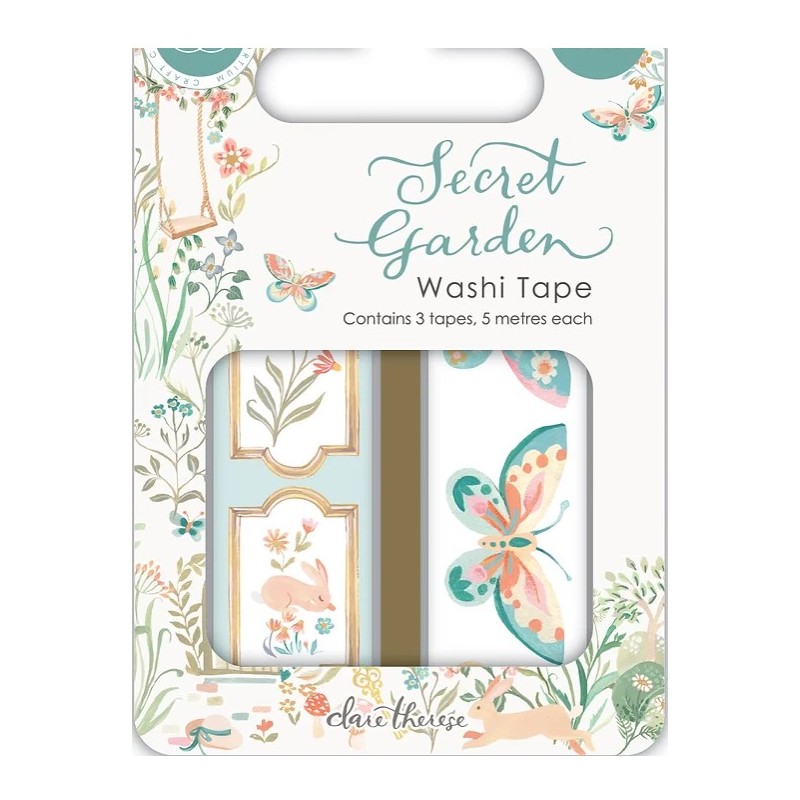 Craft Consortium Secret Garden - Premium Washi Tape